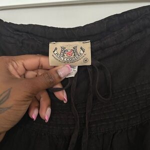Black beachy juicy couture skirt y2k